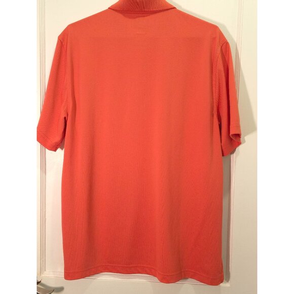 Greg Norman Coral Polo — Short-Sleeve, Shark Logo, Lightweight 100% Polyester, M - Picture 6 of 6